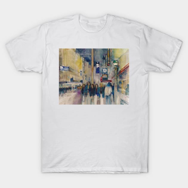 Phantom of the Opera New York Theatre District T-Shirt by dfrdesign